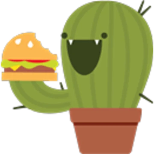emoji de cactus, dessin animé du cactus, illustration de cactus, nopal, pot de cactus smiley