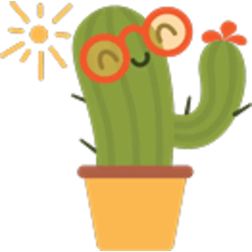 cactus, cactus emoji, caricatura de cactus, nopal