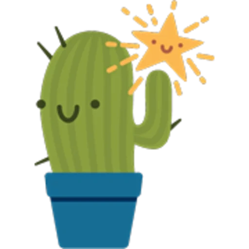 kaktus, kaktus lächeln, kaktuszeichnung, kaktus cartoon, kaktus smiley pot