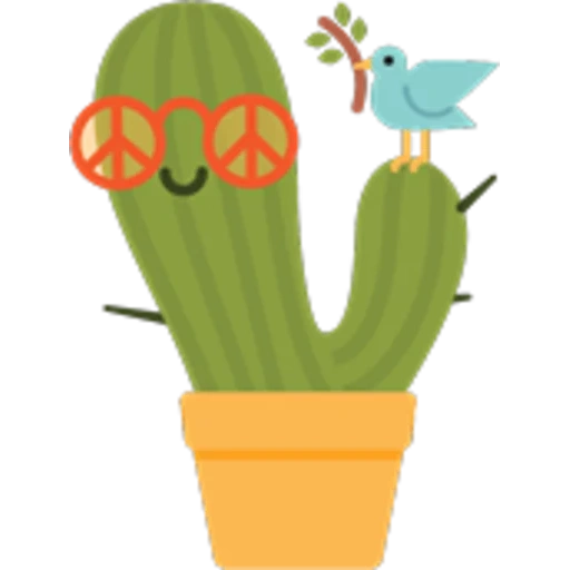 cactus, cactus emoji, caricatura de cactus, ilustración de cactus, nopal