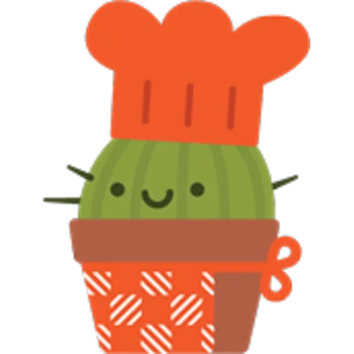 cactus, cactus mignon, cactus kawaii, pot de cactus smiley, dessins emoji cactus
