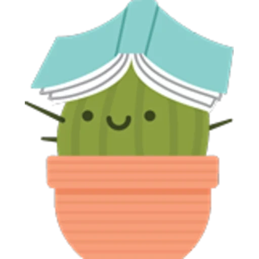 kaktus, kaktus yang lucu, emoji cactus, kawaii kaktus