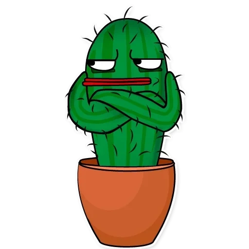 cactus, cactus malvagio, cactus carino, cactus triste