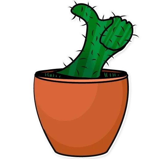 cactus, cactus maléfique, cactus dansant, cartoon de cactus