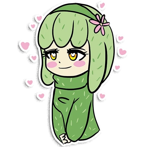 cactus, immagine, cactus sile, cactus chan, l'anime di cactus