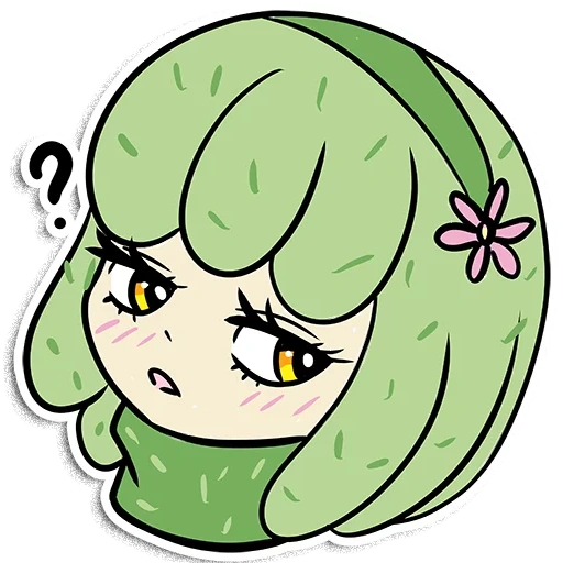 cactus, cactus chan, cactus sile, cactus anime