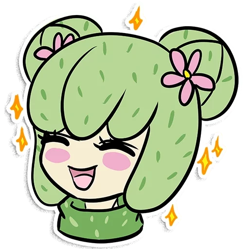 cactus, cactus, cactus sile, cactus chan, cactus anime