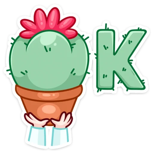 kaktus, kaktus 2d, süßer kaktus, kaktus mit augen, cartoon cactus