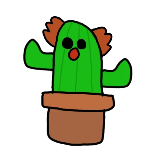 cactus, cactus kawaii, dibujo de cactus, cactus kawaii, bote de cactus kawaii