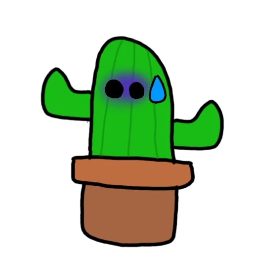 cactus, calvo cactus, cactus kawaii, cactus kawaii, bote de cactus kawaii