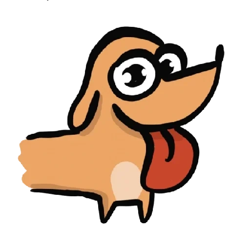 teckels de dessins animés, chien de dessin animé, dessinez l'os du chien, les chiens sont des panneaux de dessins animés, amoning aup pithomets dog