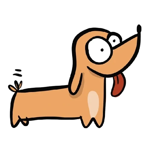 perro tejonero, perro salchicha de dibujos animados, dachshunds de dibujos animados, perro de dibujos animados, palabra de dachshund de dibujos animados