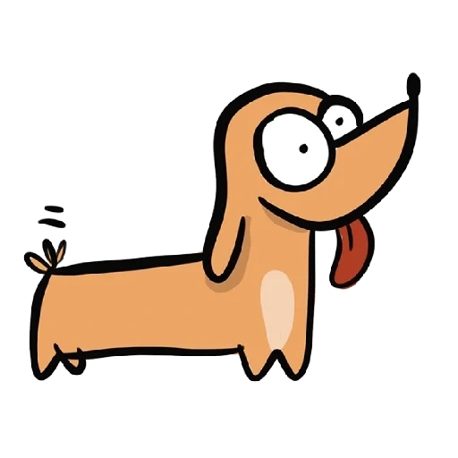 dackel, cartoon dachshund, cartoon dackel, cartoon hund, cartoon dackel wort