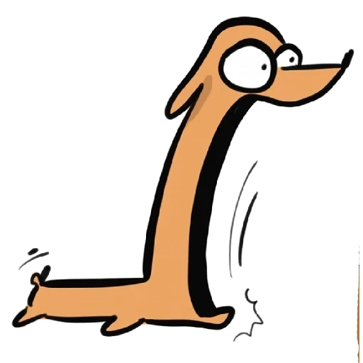 perro tejonero, una nariz larga, perro salchicha de dibujos animados, dachshunds de dibujos animados, dibujos animados largos dachshunds