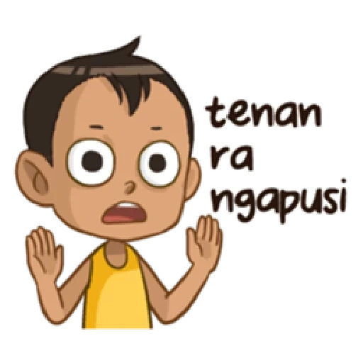 emot, orang asia, emoji, kartun lucu, gambar lucu