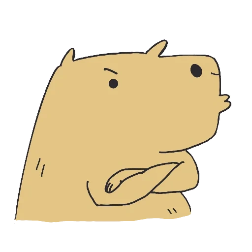 cappi stickers, capybara stickers, stickers, capybara, capybara drawing