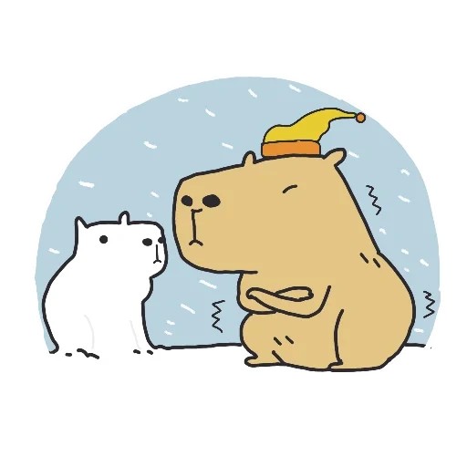 stiker capybara, siluet capybara, stiker kappepi, capybara drawing, capybara