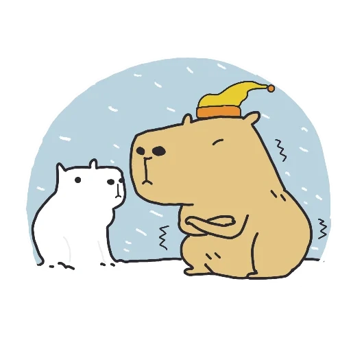 adesivos capybara, silhueta capybara, adesivos de kappepi, capybara desenho, capybara