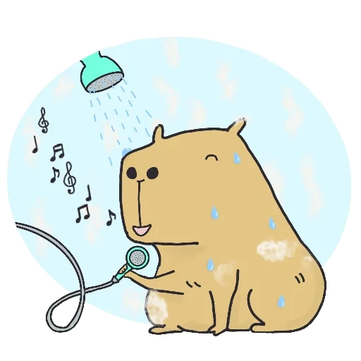 autocollants cappi, capybara stickers, cartoon capybars, autocollants, capybara