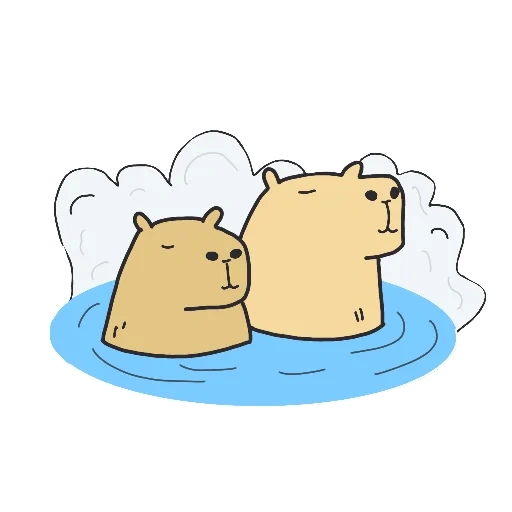 cappi stickers, capybara stickers, stickers, stickers we are ordinary bears, capybara stickers vk