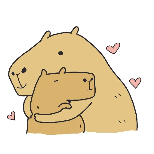 cappi stickers, capybara stickers, stickers, unknown authors, stickers stickers
