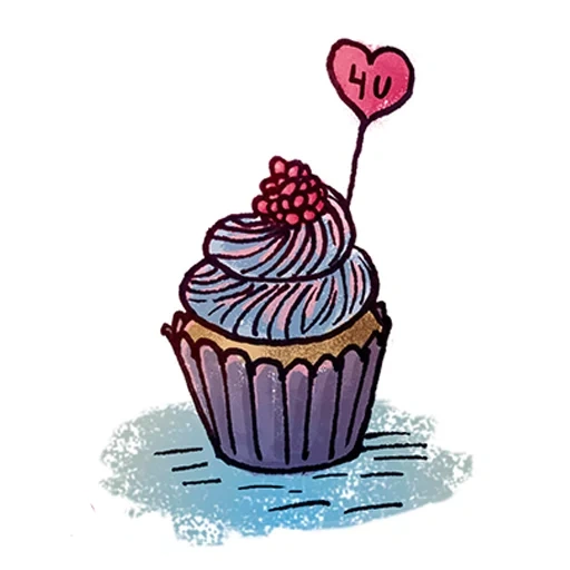 paper jam, cupcake pattern, cupcake pattern, cherry muffin