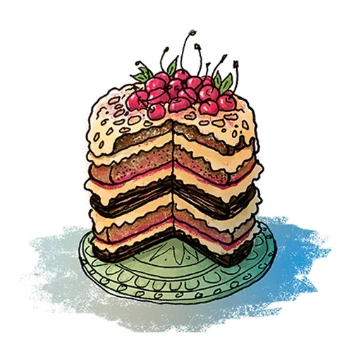 cake, cake, pixel art of cake