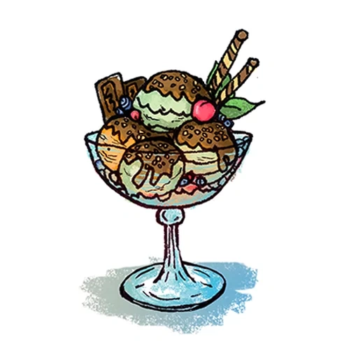 cake, cake, ice cream kremank vector, ice cream fruit pattern, pattern style sketch ice cream