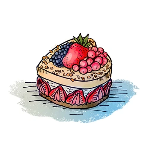 gâteau, croquis de dessert, desserts drawing, dessins l'amour des dessers, dessin de cupcakes inhabituels