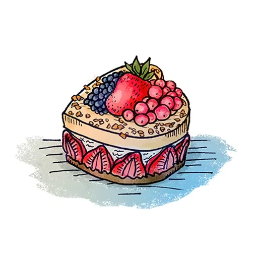 la torta, sketch per dessert, modello di dessert, immagine amore dessert, modello di muffin fantasia