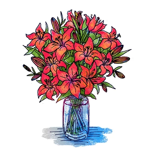 der blumenstrauß von ostromeria, purple flowers, ein bündel von großen roten, roter blumenstrauß von alstromeria, ein bündel gerste