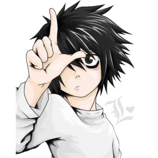 death note, l death note, death note l, ryuzaki death note, anime drawings of death