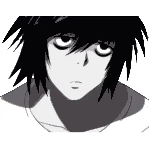 death note, death note, anime characters, death note l, el note of death