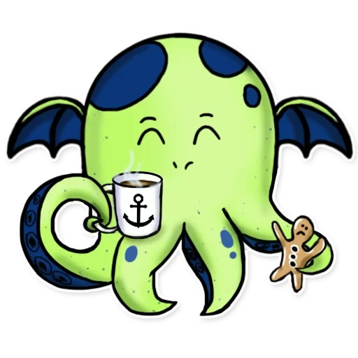 csulhu, der ausdruck von cthulhu, aufkleber von cthulhu, aufkleber von cthulhu io