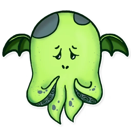 ktulhu, ktulhu emoji, pegatinas ktulhu, el icono de kthulhu icq