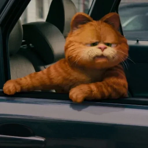 гарфилд 2004, кот гарфилд фильм, рыжий кот гарфилд, гарфилд улыбается кино