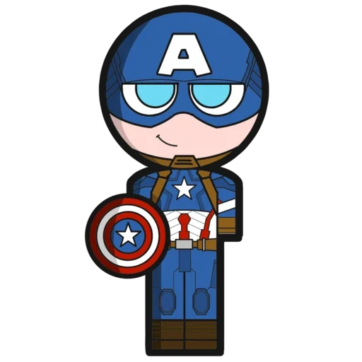 amériques, captain america, captain america chibi, cartoon captain america, marvel captain america chibi