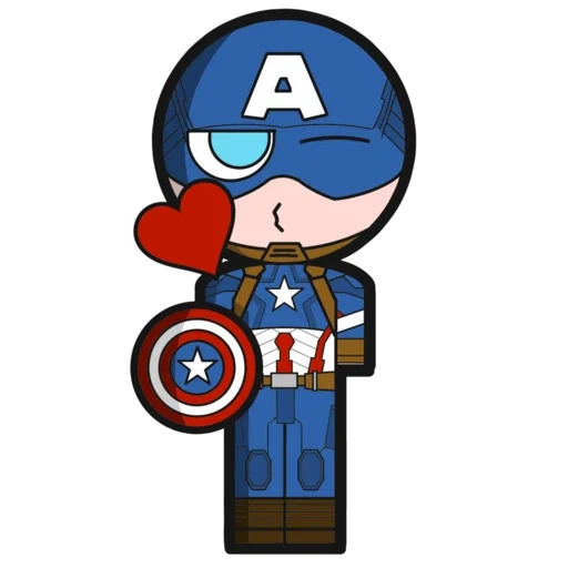 steve rogers, captain america, captain america chibi, kartun captain america, marvel captain america chibi