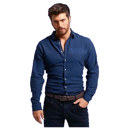 chemise masculine, chemise bleu foncé, chemises pour hommes à la mode, chemises de vêtements pour hommes, chemise masculine élégante
