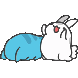 rabbit, bugcat capoo, white rabbit, animated, bugcat capoo love