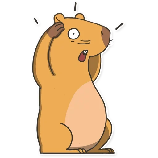 plaisanter, capybara, capibara art, vecteur de capibar