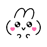 cute, attelle, lapin commun, lapin mignon, lapin de dessin animé