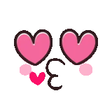 corações, coração de emoji, corações rosa, coração vetorial, linha de corações