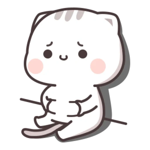 seal kawai, sigillo fuori chibi chuan, simpatica figura di chibi, gatto kawai piange, modello di gatto carino