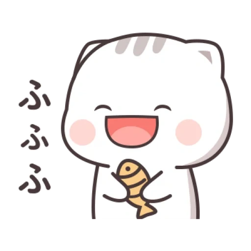 kawaii, hieroglyphs, chibi lucu, gambar lucu, kucing chibi kawai berteriak