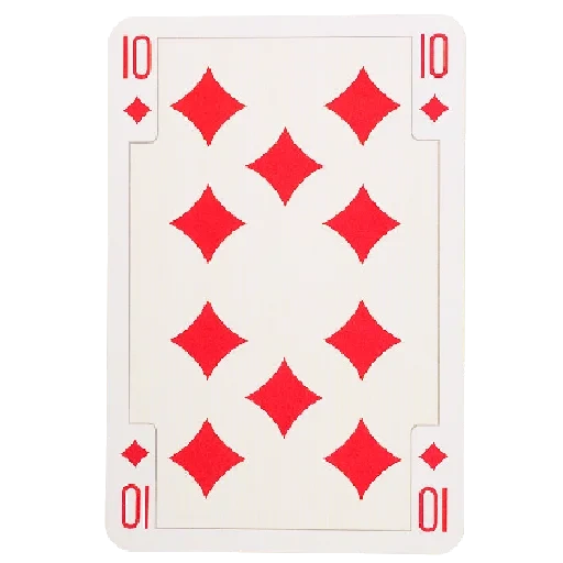 la carta di quadri, 10 carte par, le carte da gioco, card nove di quadri, una dozzina di carte da gioco
