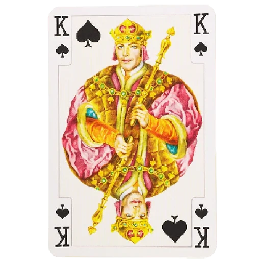 king pik, playing cards kozak, playing cards rococo, king queen lady valet peak, oscar piatnik playing cards
