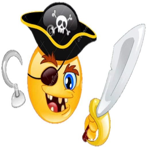смайл пират, эмодзи пират, эмоджи пират, смайлик пират, эмодзи пират прозрачном фоне