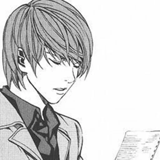 leicht yagami, yagami light manga, leichte note des todes, manga notizbuch des todes, mang light death note