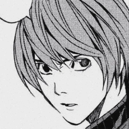 image, yagami léger, menace de mort, yagami light manga, cahier de mort de mang